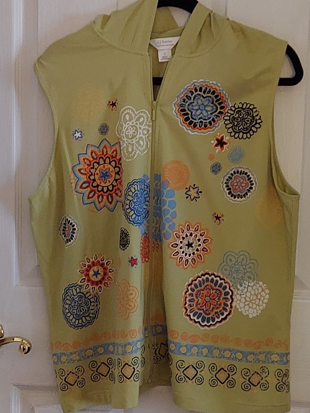 C J Banks Lime Green Patterned Vest
